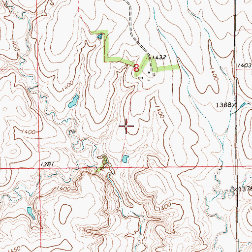 Topographic Map of Condray Airport (historical), KS