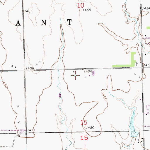 Topographic Map of Lil Bird Airport, KS