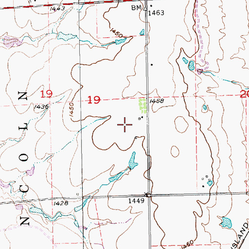 Topographic Map of Flying R N Airport (historical), KS