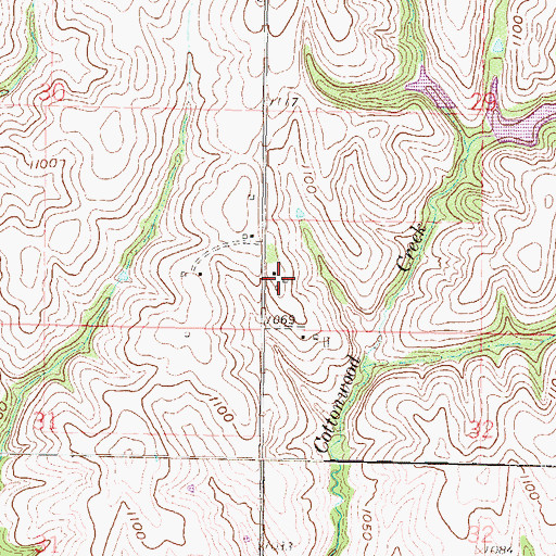 Topographic Map of Masters Field, KS