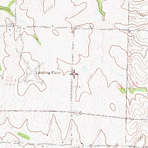 Topographic Map of Troy Airport (historical), KS