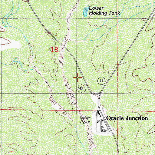 Topographic Map of Fox Ravine (historical), AZ