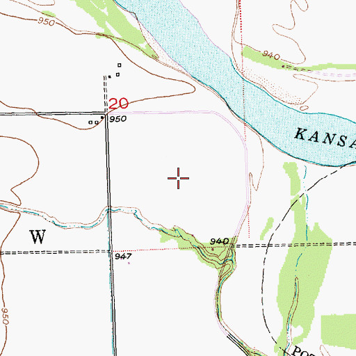 Topographic Map of Keyser Airport, KS