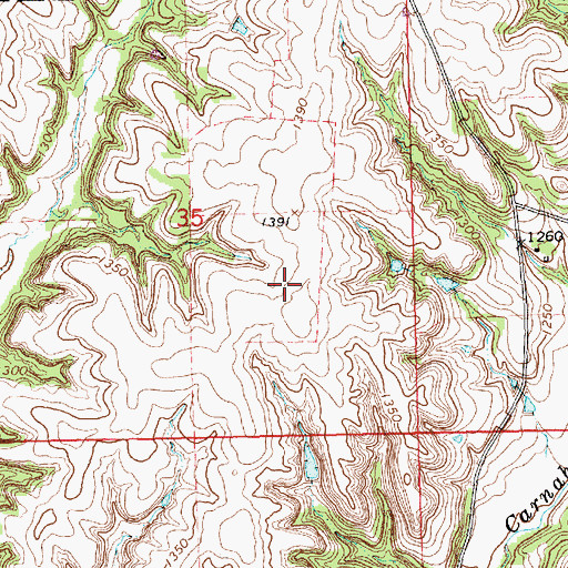 Topographic Map of Laflin Ranch Airport, KS