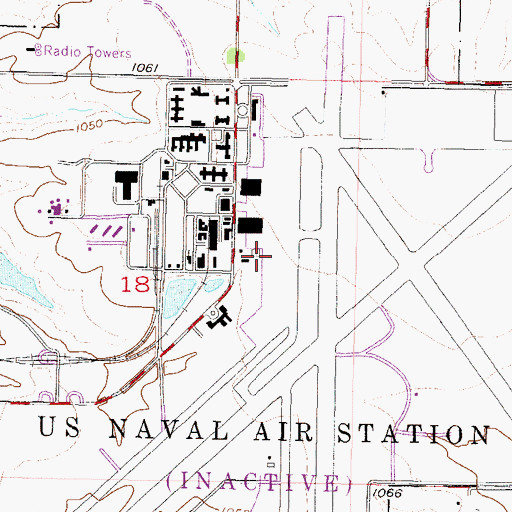 Topographic Map of New Century Aircenter, KS