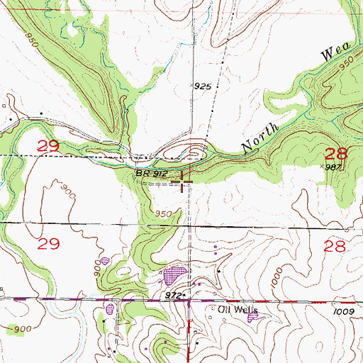 Topographic Map of Linders Cow-Chip Airport, KS