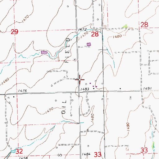 Topographic Map of Flying N Ranch Airport, KS