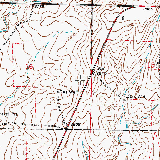 Topographic Map of Supreme Feeders Airport (historical), KS