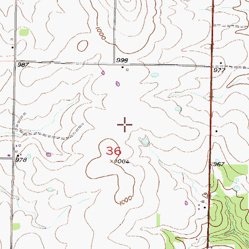 Topographic Map of Hurt Airport (historical), KS