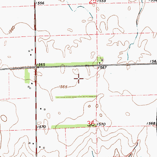 Topographic Map of Sunflower Aerodrome, KS