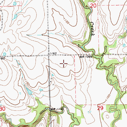 Topographic Map of King Ranch Airport, KS