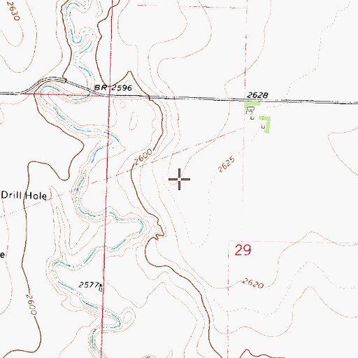 Topographic Map of Lundgren Angus Ranch Airport, KS
