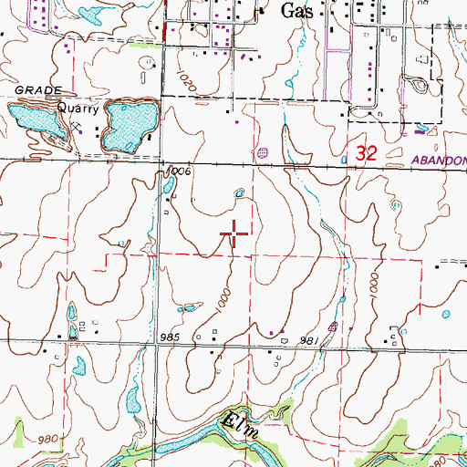 Topographic Map of National Airport (historical), KS