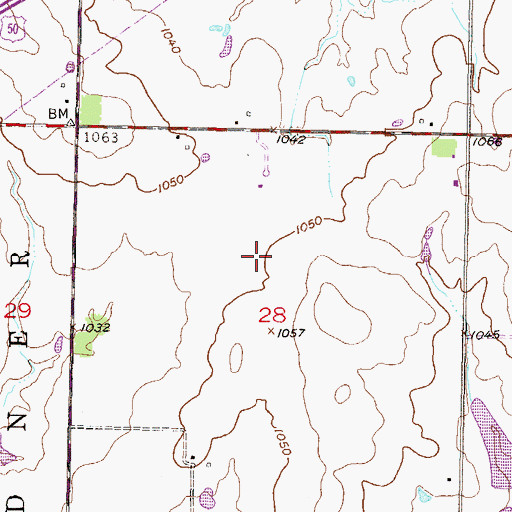 Topographic Map of Flying V Airport (historical), KS