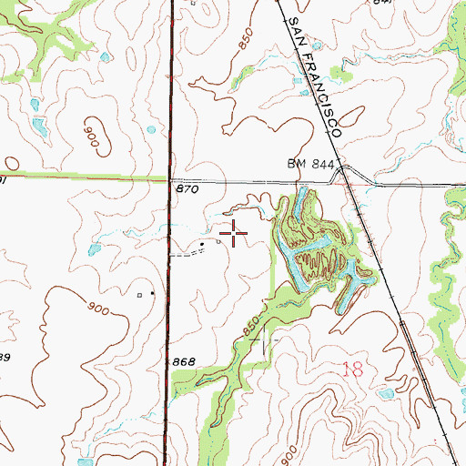 Topographic Map of Lyons Field (historical), KS