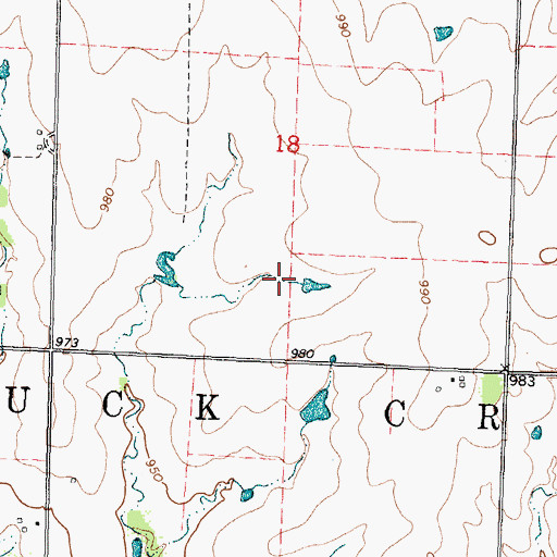 Topographic Map of Bonner Field Airport (historical), KS