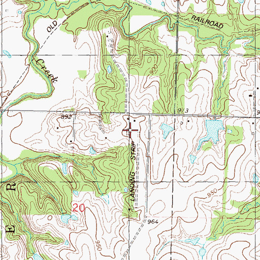 Topographic Map of Neu Field, KS
