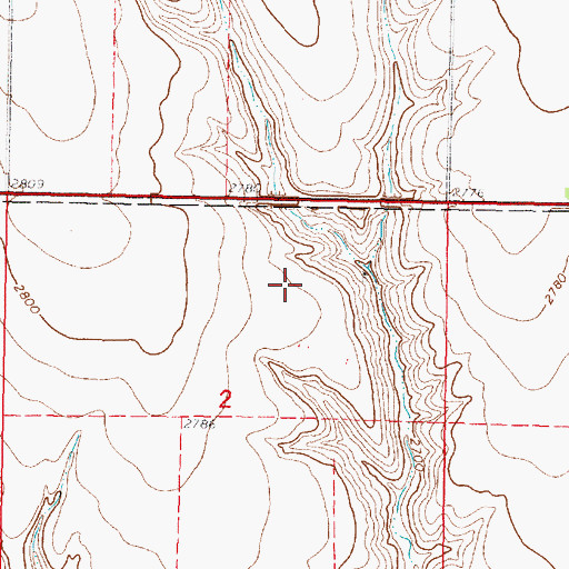 Topographic Map of KFNF-FM (Oberlin), KS