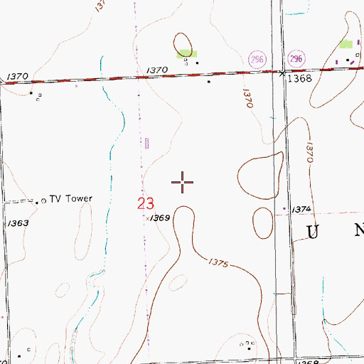 Topographic Map of KGCS-FM (Wichita), KS