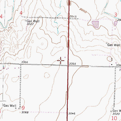 Topographic Map of KULY-AM (Ulysses), KS