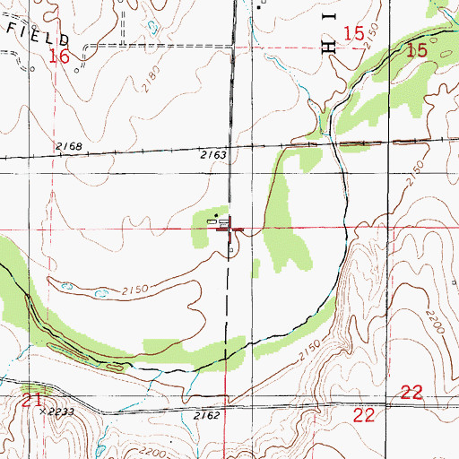 Topographic Map of Graham County, KS