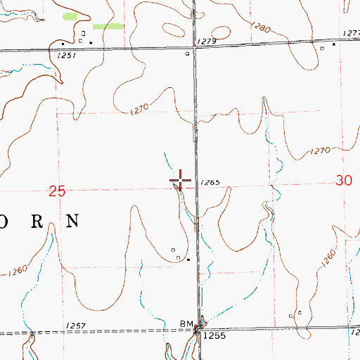 Topographic Map of Sumner County, KS