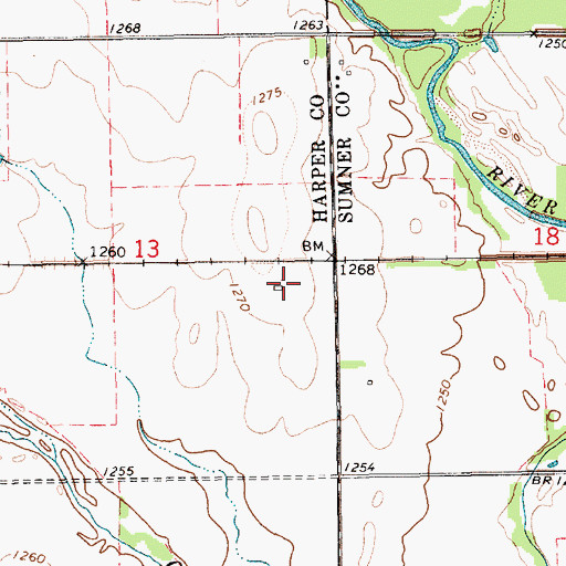 Topographic Map of Albion (historical), KS