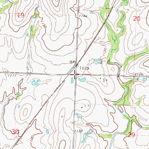 Topographic Map of Arvonia (historical), KS