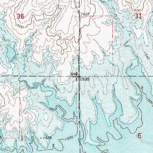 Topographic Map of Biays (historical), KS