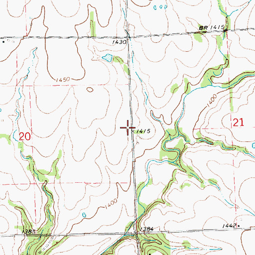 Topographic Map of Beman (historical), KS