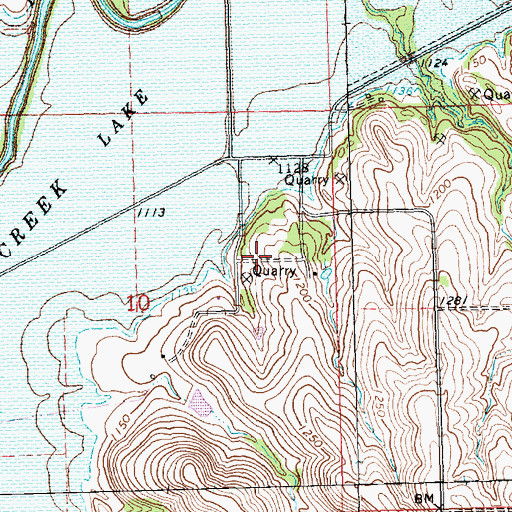 Topographic Map of Bigelow (historical), KS