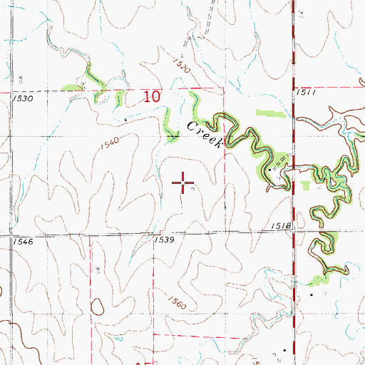 Topographic Map of Blue Stem (historical), KS