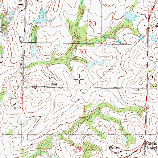 Topographic Map of Boling (historical), KS