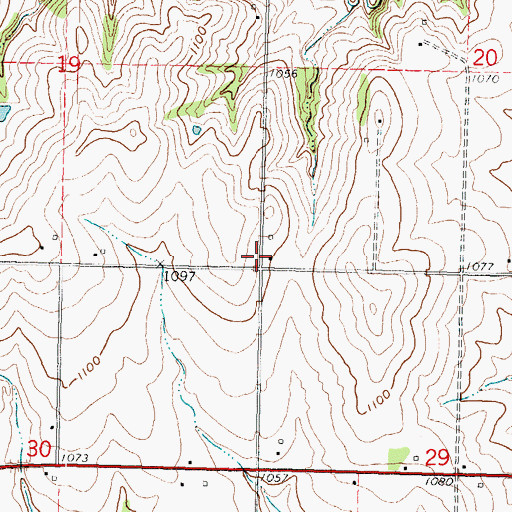 Topographic Map of Carson (historical), KS