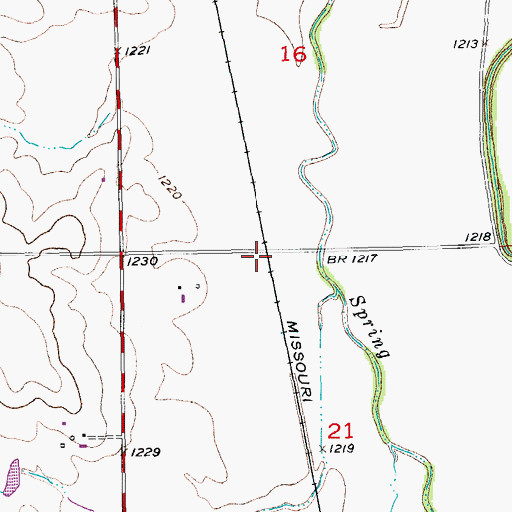 Topographic Map of Chico (historical), KS