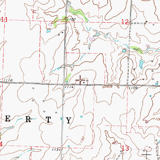 Topographic Map of Coloma (historical), KS