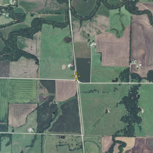 Aerial/Satellite Image of Dragoon (historical), KS