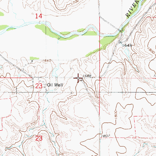 Topographic Map of Fay (historical), KS