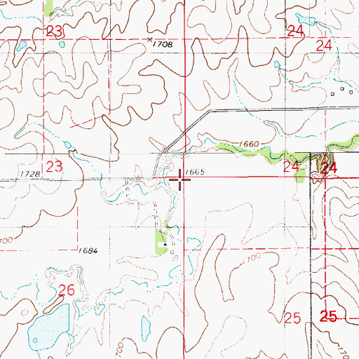 Topographic Map of Free Will (historical), KS