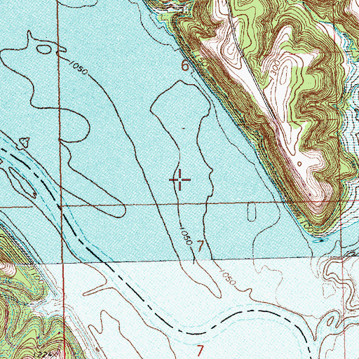 Topographic Map of Garrison (historical), KS