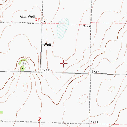 Topographic Map of Golden (historical), KS