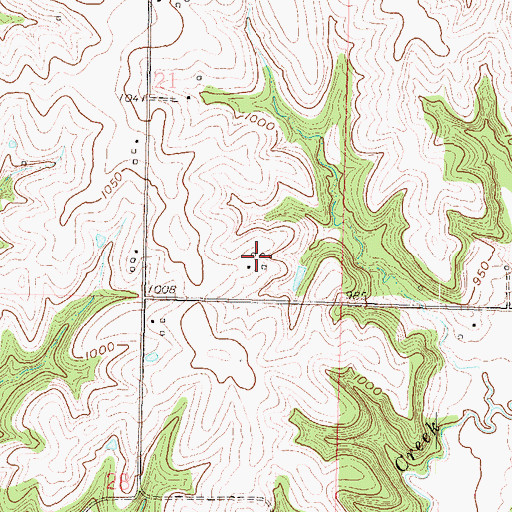Topographic Map of Green Top (historical), KS