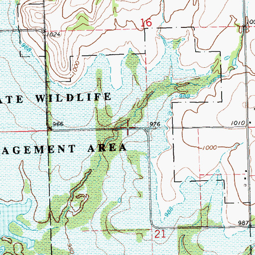 Topographic Map of Hickman (historical), KS