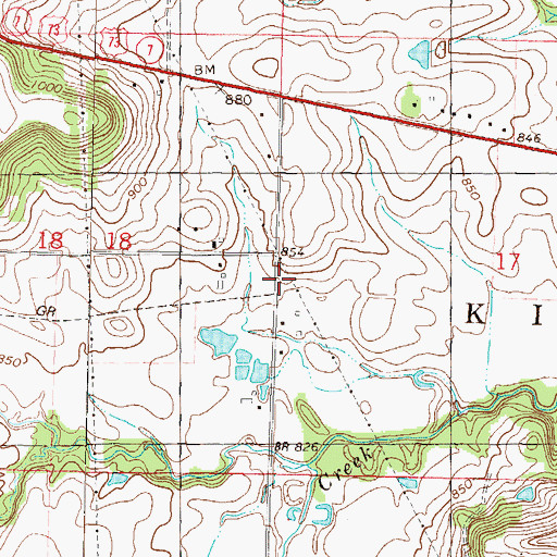 Topographic Map of Hunds Station (historical), KS