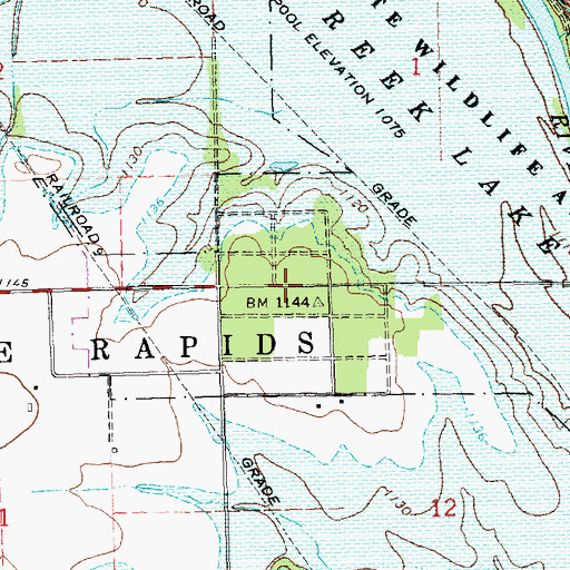 Topographic Map of Irving (historical), KS