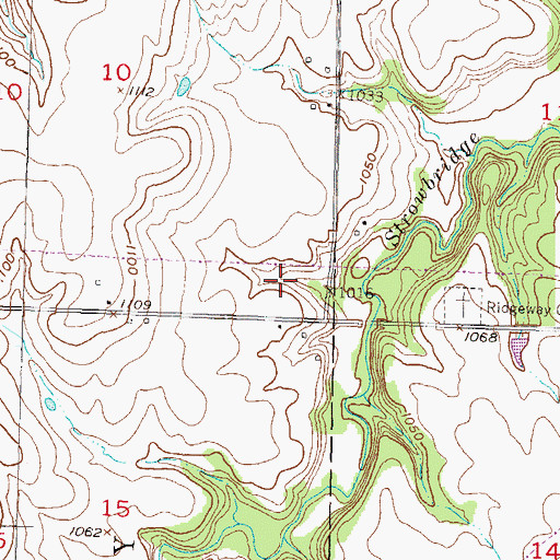 Topographic Map of Kinney (historical), KS