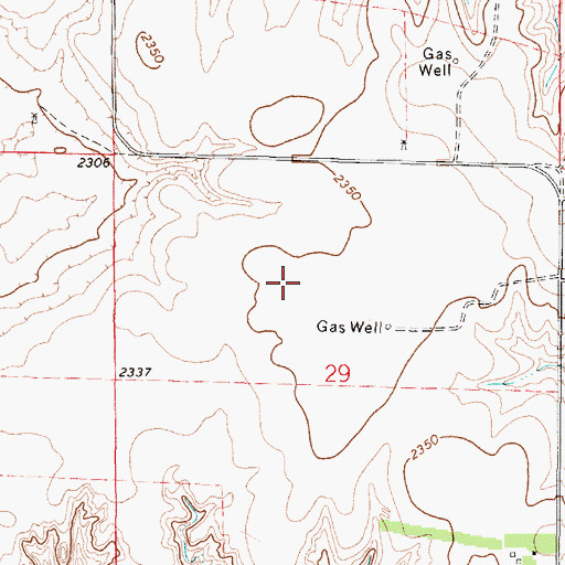Topographic Map of Lakeland (historical), KS