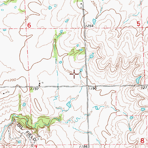 Topographic Map of Lena Valley (historical), KS