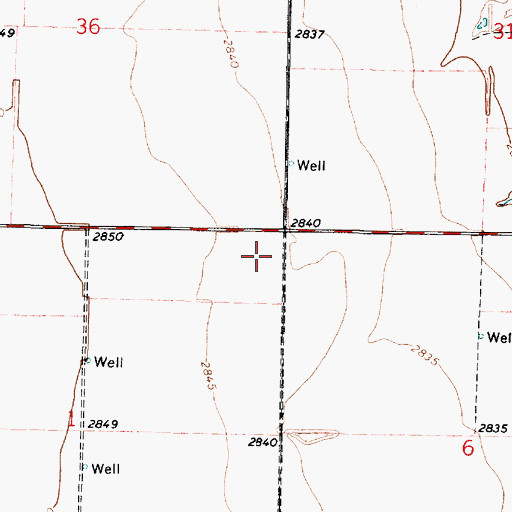 Topographic Map of Lockport (historical), KS