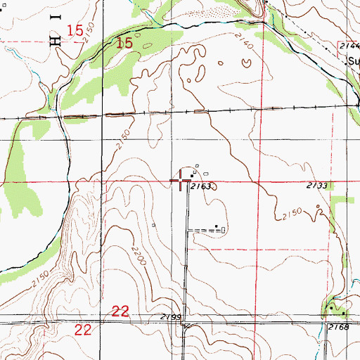 Topographic Map of Millbrook (historical), KS